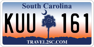 SC license plate KUU161
