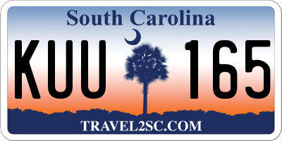 SC license plate KUU165