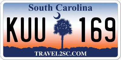 SC license plate KUU169