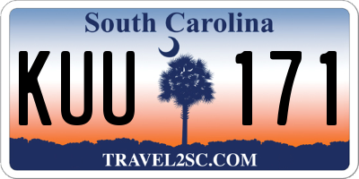 SC license plate KUU171