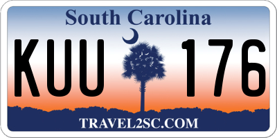 SC license plate KUU176