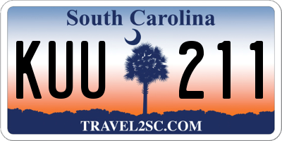 SC license plate KUU211