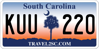 SC license plate KUU220
