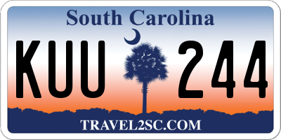 SC license plate KUU244