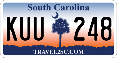 SC license plate KUU248