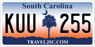 SC license plate KUU255