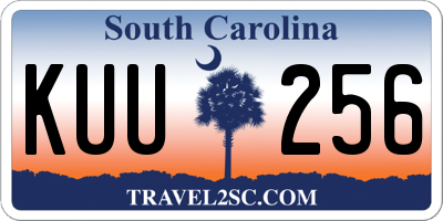 SC license plate KUU256