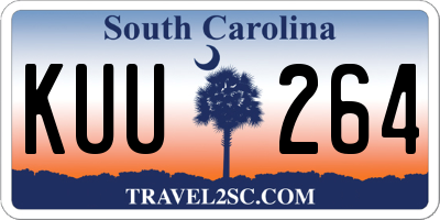 SC license plate KUU264