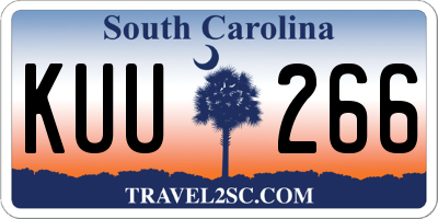 SC license plate KUU266