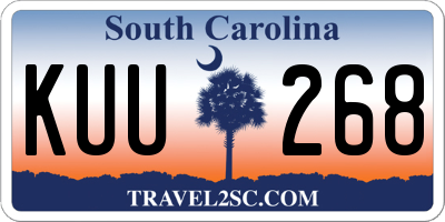 SC license plate KUU268