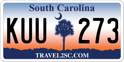 SC license plate KUU273