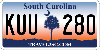 SC license plate KUU280