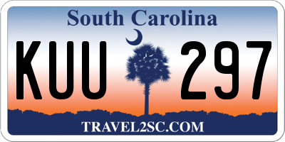 SC license plate KUU297