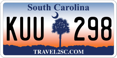 SC license plate KUU298