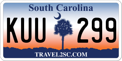 SC license plate KUU299