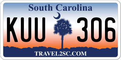 SC license plate KUU306