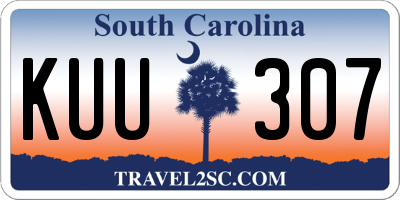 SC license plate KUU307