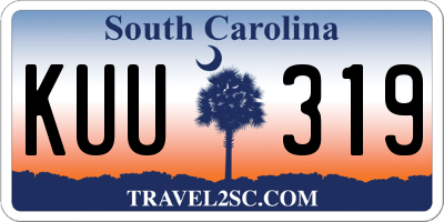 SC license plate KUU319