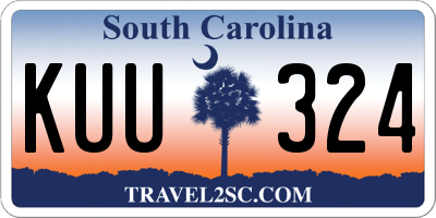 SC license plate KUU324