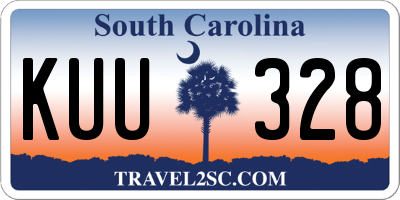 SC license plate KUU328