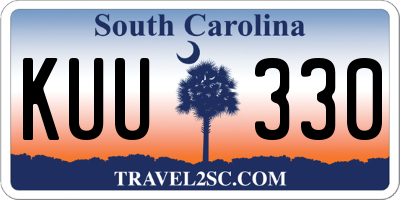 SC license plate KUU330