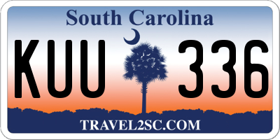 SC license plate KUU336