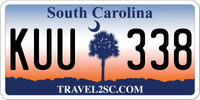 SC license plate KUU338