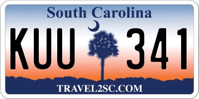 SC license plate KUU341