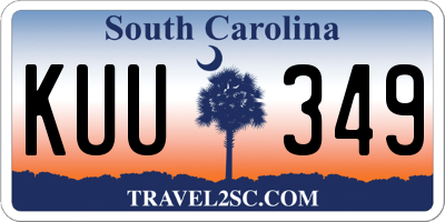 SC license plate KUU349