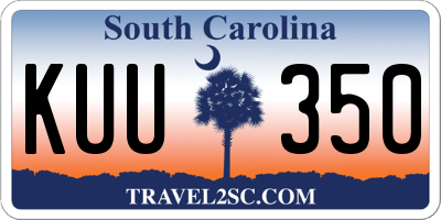 SC license plate KUU350