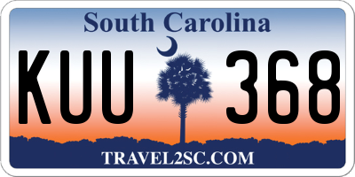 SC license plate KUU368