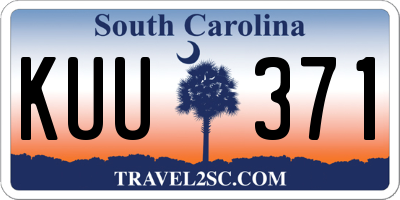 SC license plate KUU371
