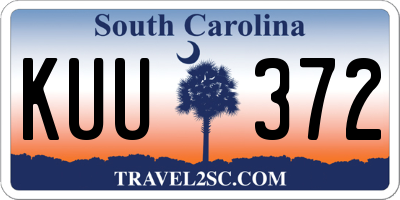 SC license plate KUU372