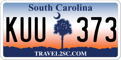 SC license plate KUU373