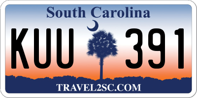 SC license plate KUU391