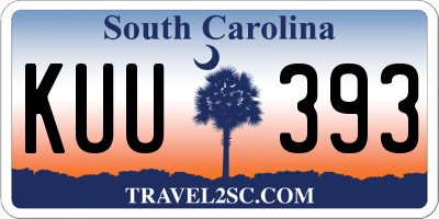 SC license plate KUU393