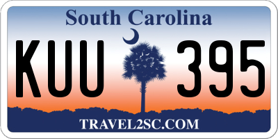 SC license plate KUU395