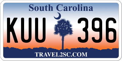 SC license plate KUU396