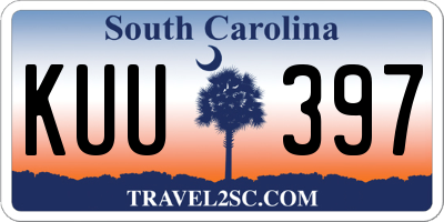 SC license plate KUU397