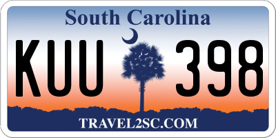 SC license plate KUU398