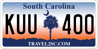 SC license plate KUU400
