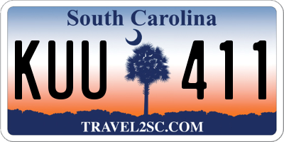 SC license plate KUU411