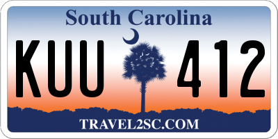 SC license plate KUU412