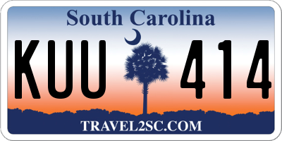 SC license plate KUU414
