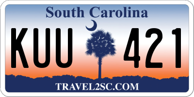 SC license plate KUU421