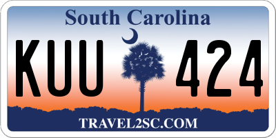 SC license plate KUU424