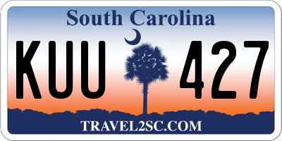 SC license plate KUU427