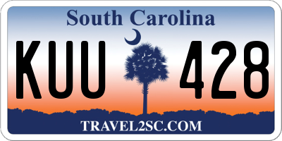 SC license plate KUU428