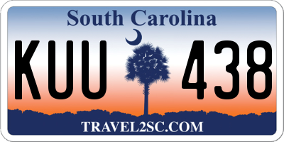 SC license plate KUU438