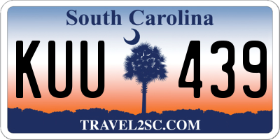 SC license plate KUU439